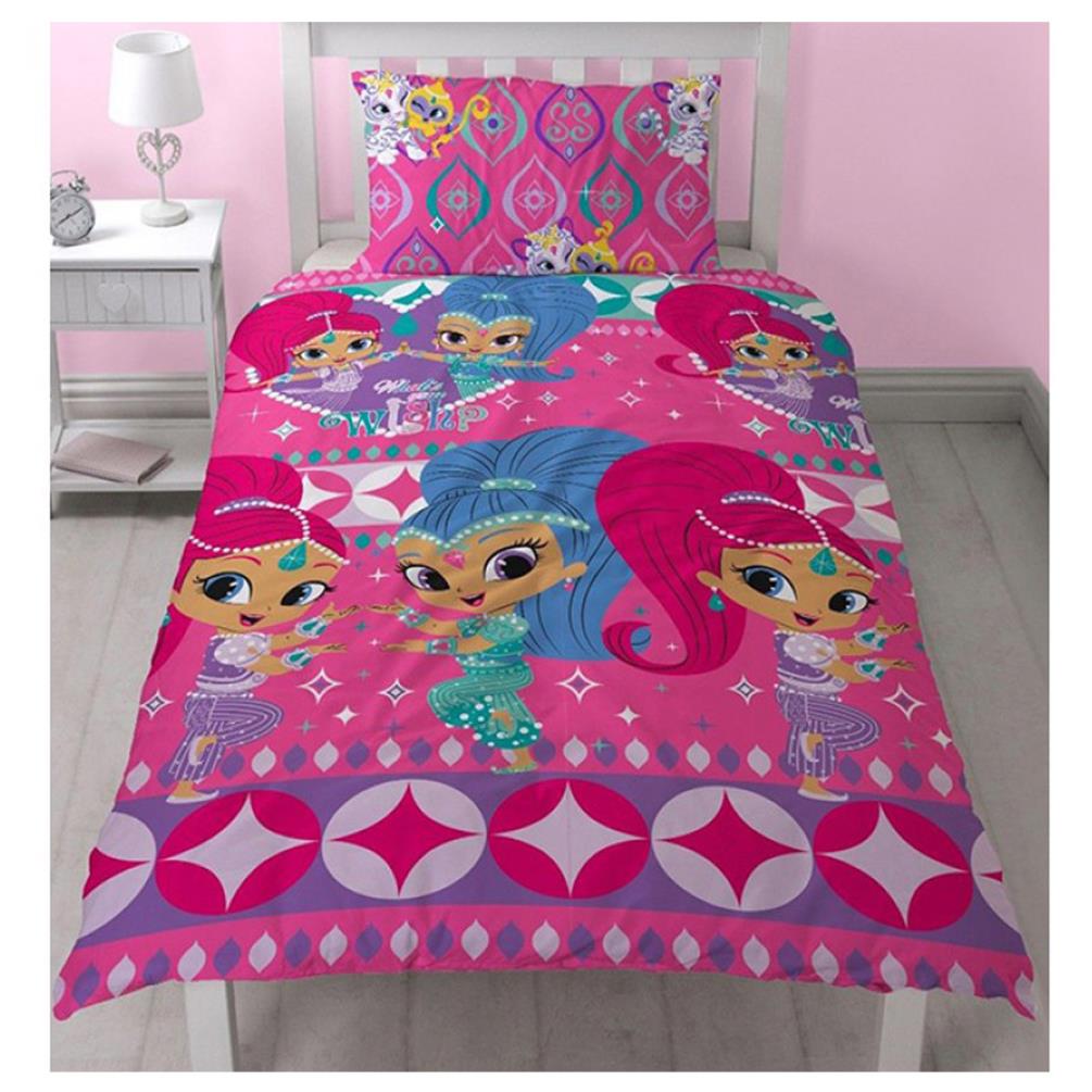 Shimmer Shine Reversible Single Duvet Cover Bed Set 11059