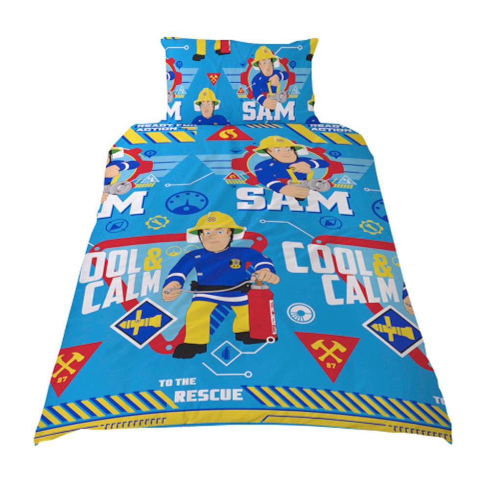 Fireman Sam Reversible Single Duvet Cover Bed Set 11079