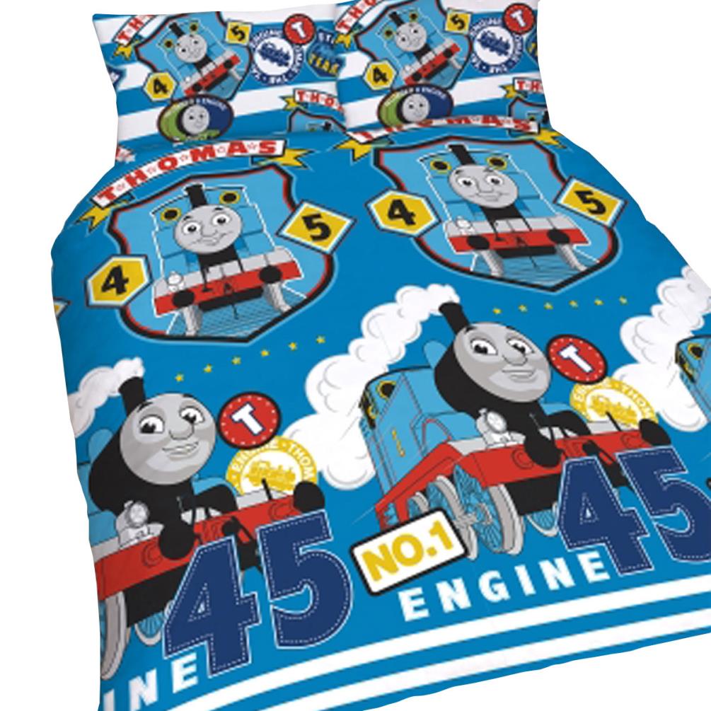 Thomas Friends Patch Reversible Double Duvet Cover Bedding Set