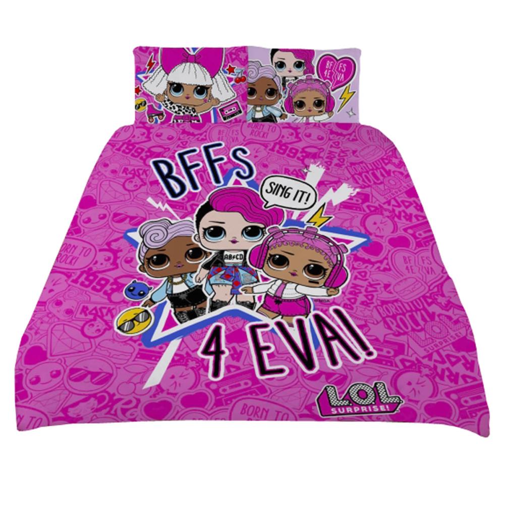 Lol Surprise Sing It Reversible Double Duvet Cover Bedding Set