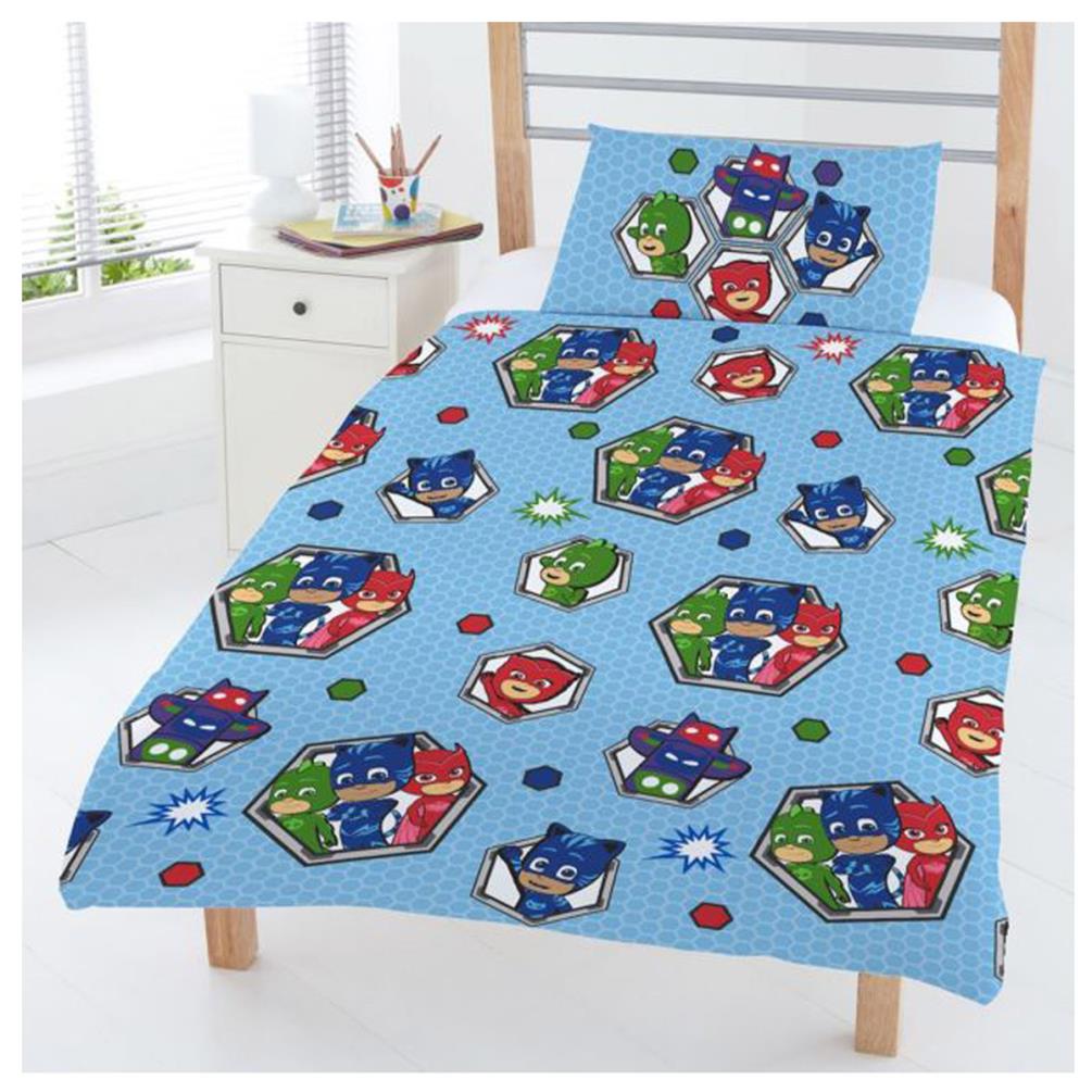 Pj Masks Reversible Junior Duvet Cover Bed Set 11383 Character