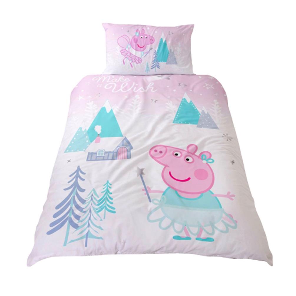 Peppa Pig Sugarplum Reversible Single Duvet Bedding Set 12049 1