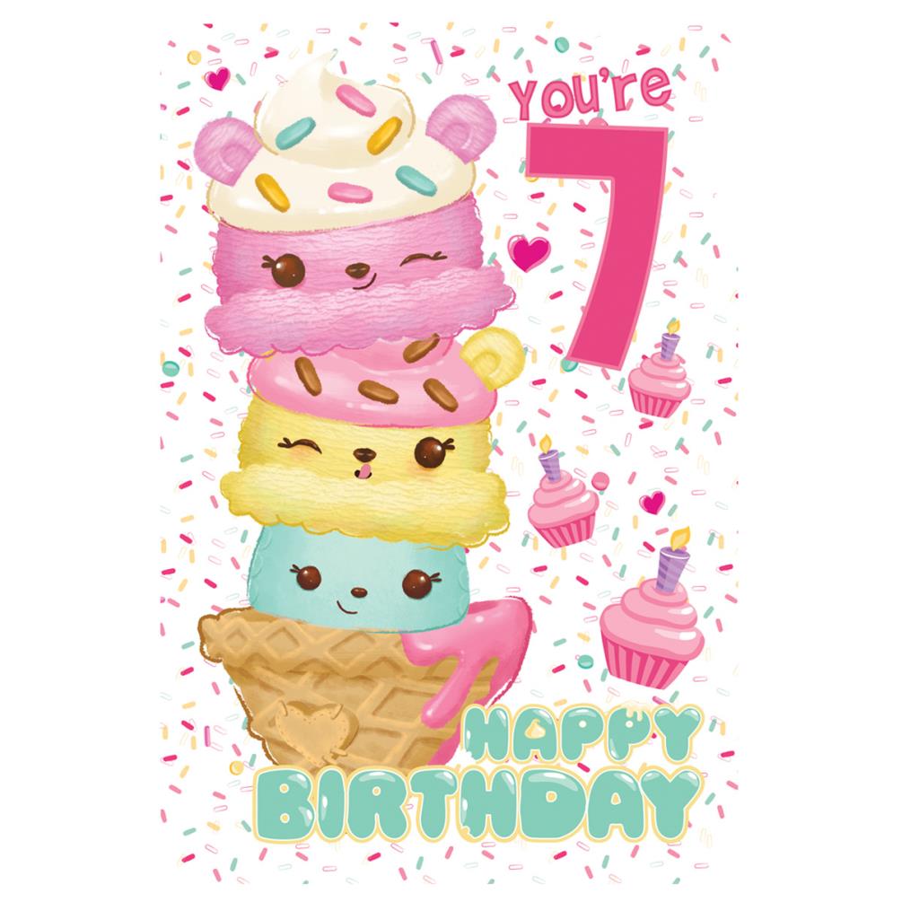 F8 Details about   Girls birthday card Num Noms RRP £2.20