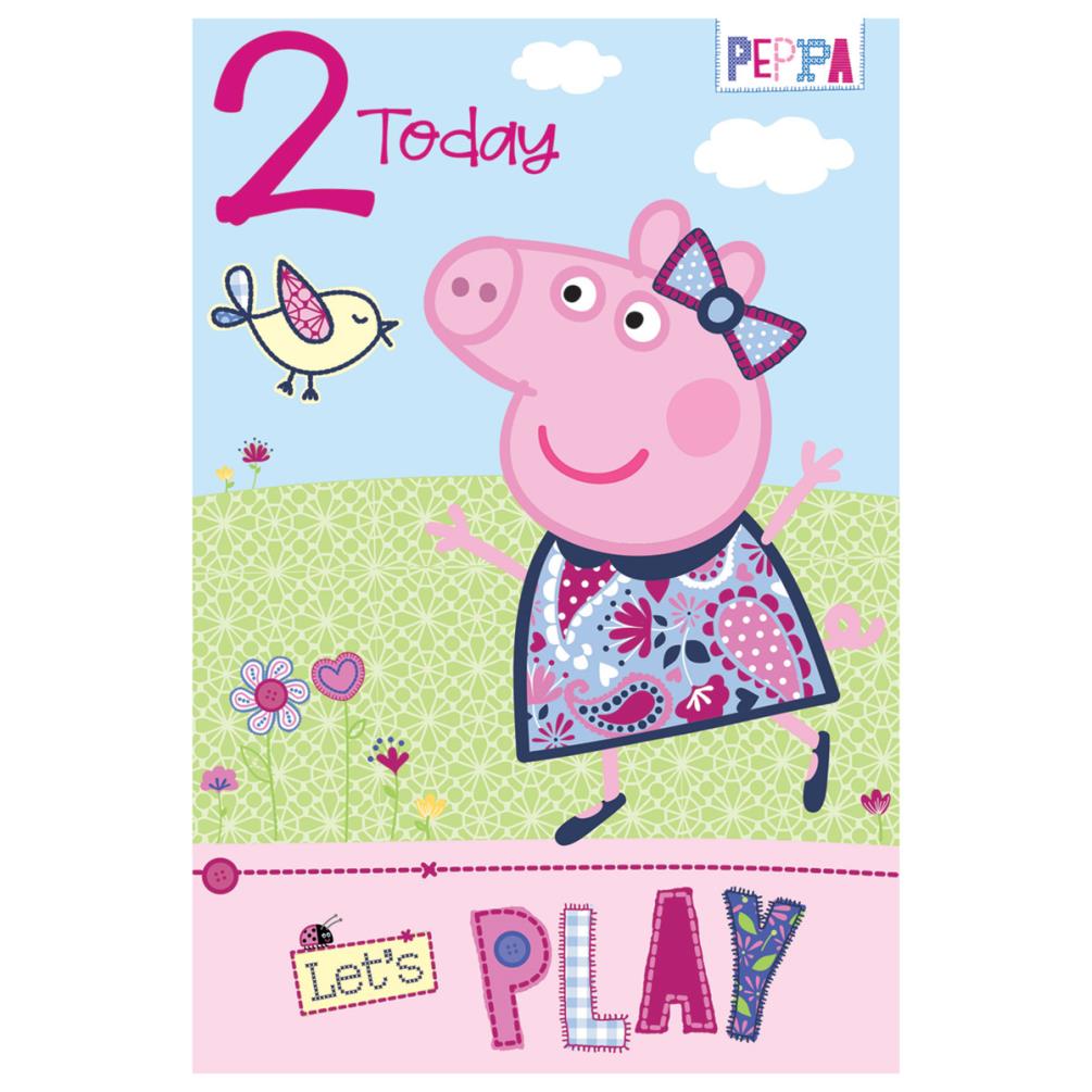 2 Today Lets Play Peppa Pig Birthday Card 253719 Character Brands