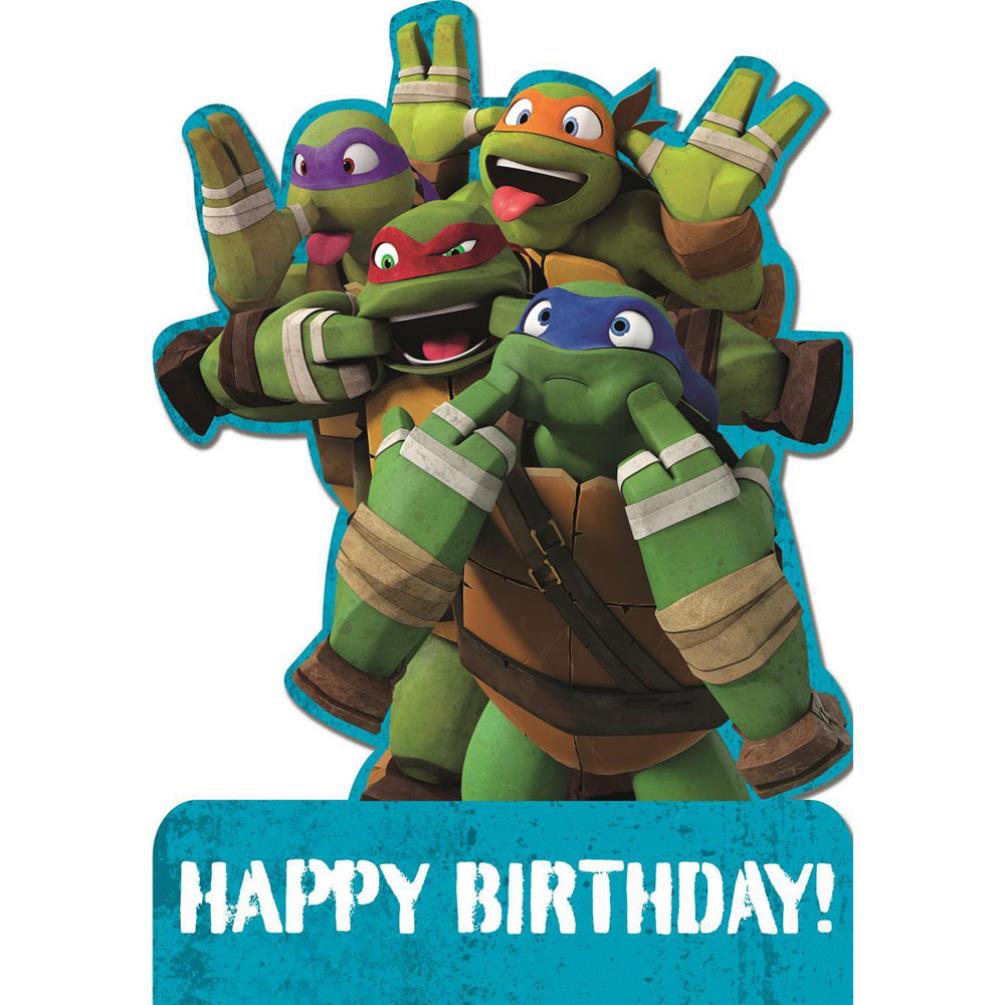 Teenage Mutant Ninja Turtles Birthday Cards (Assorted) 