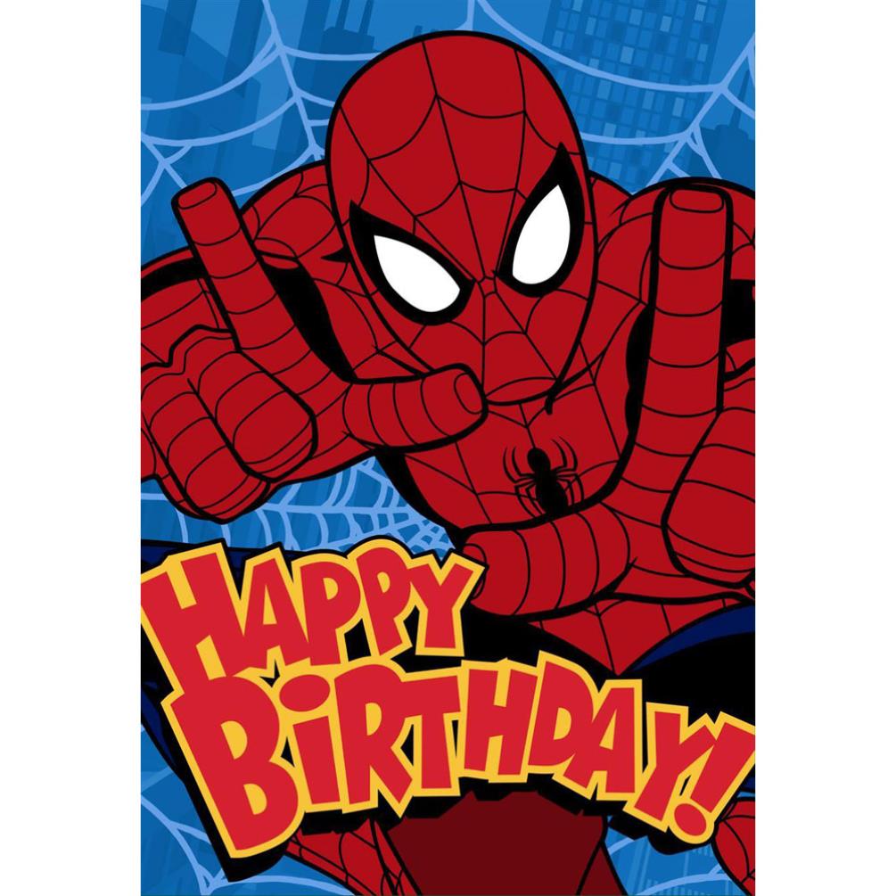 Spiderman Birthday Card Printable
