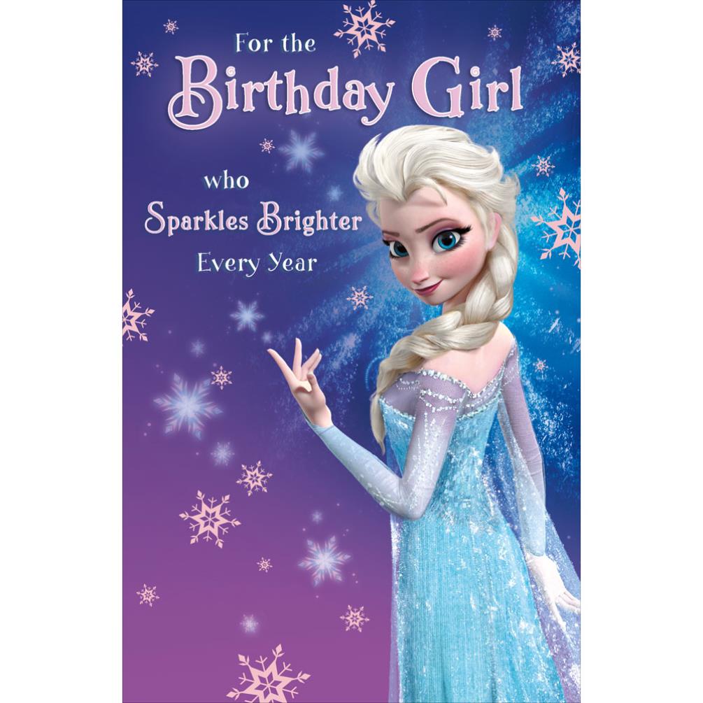 Birthday Girl Disney Frozen Elsa Birthday Card (418995-0-1) - Character Brands