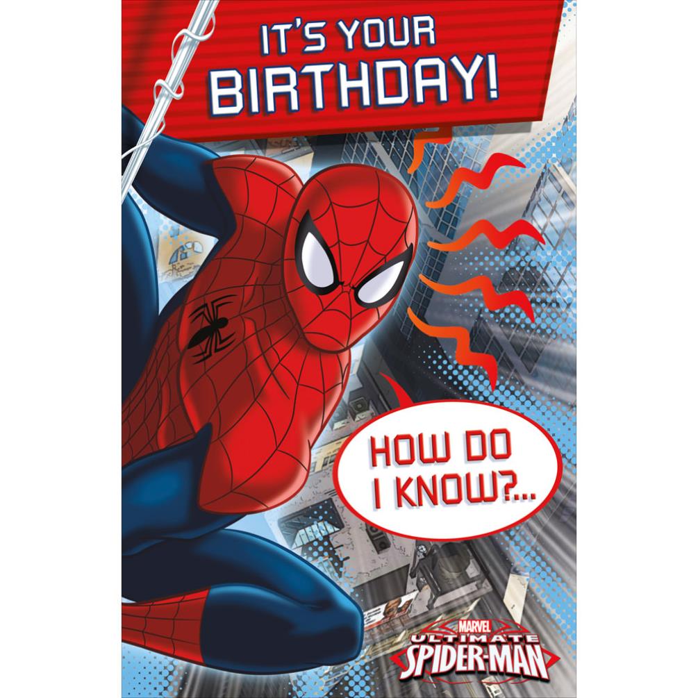 Spiderman Birthday Card Printable Free Printable Templates