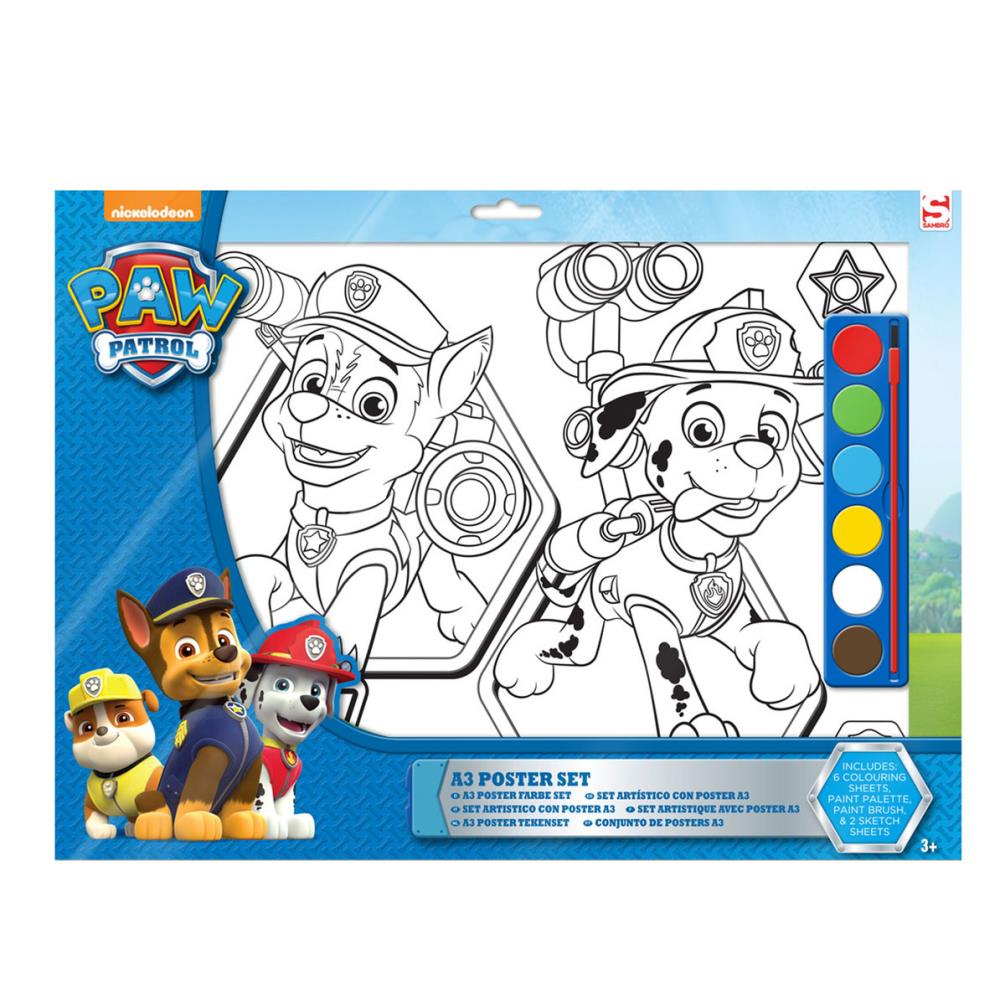 PAW Patrol Coloring Stamper and Activity Set, Mess Free Craft Kit for