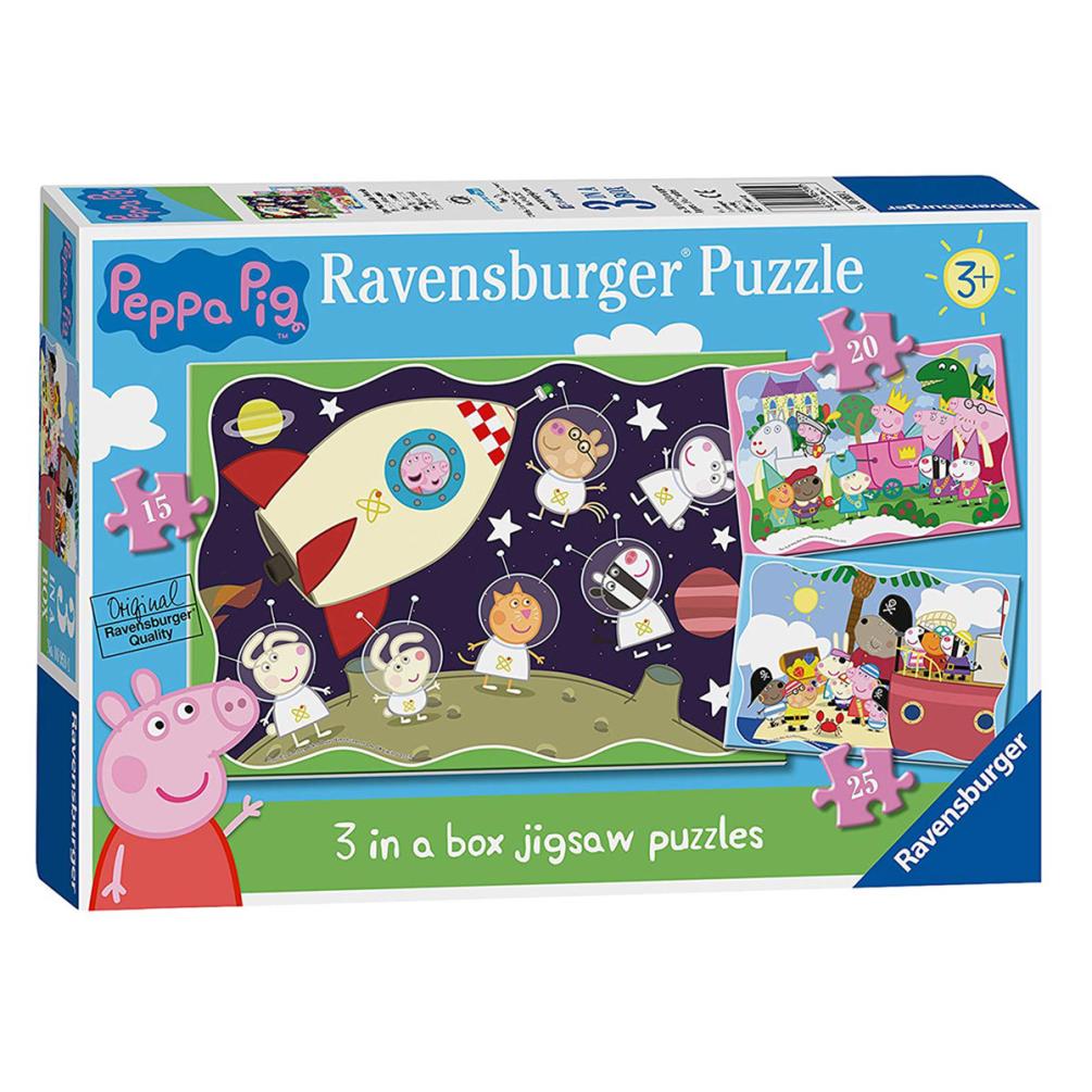 Puzzle Games New Ravensburger Peppa Pig 24 Piece Bus Shaped Giant