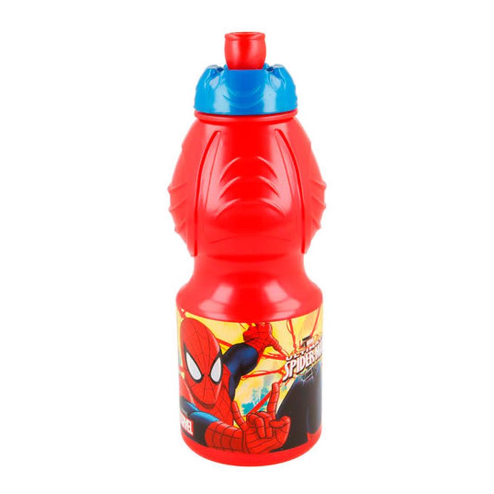 New Design Kids Character Sports Bottle Plastic 400ML Spiderman PJ Mask Toy Stor 