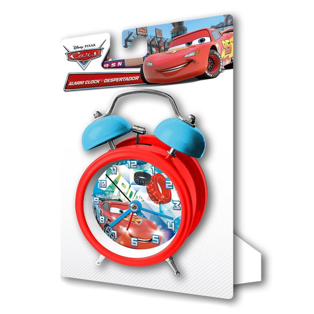 Disney Cars Red Twin Bell Alarm Clock (84353338336742
