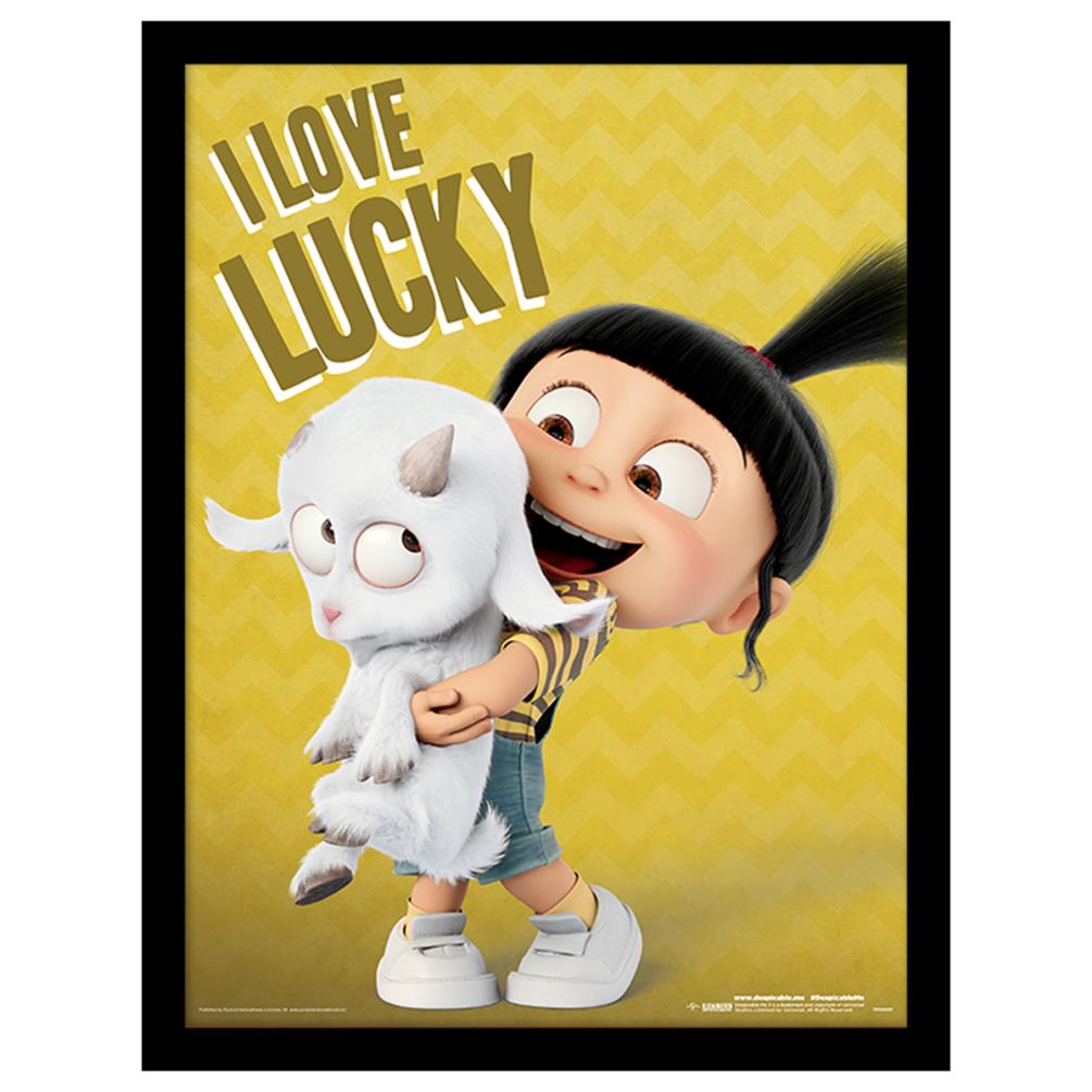 Despicable Me I Love Lucky Framed Print 30 X 40cm Fpp Character Brands