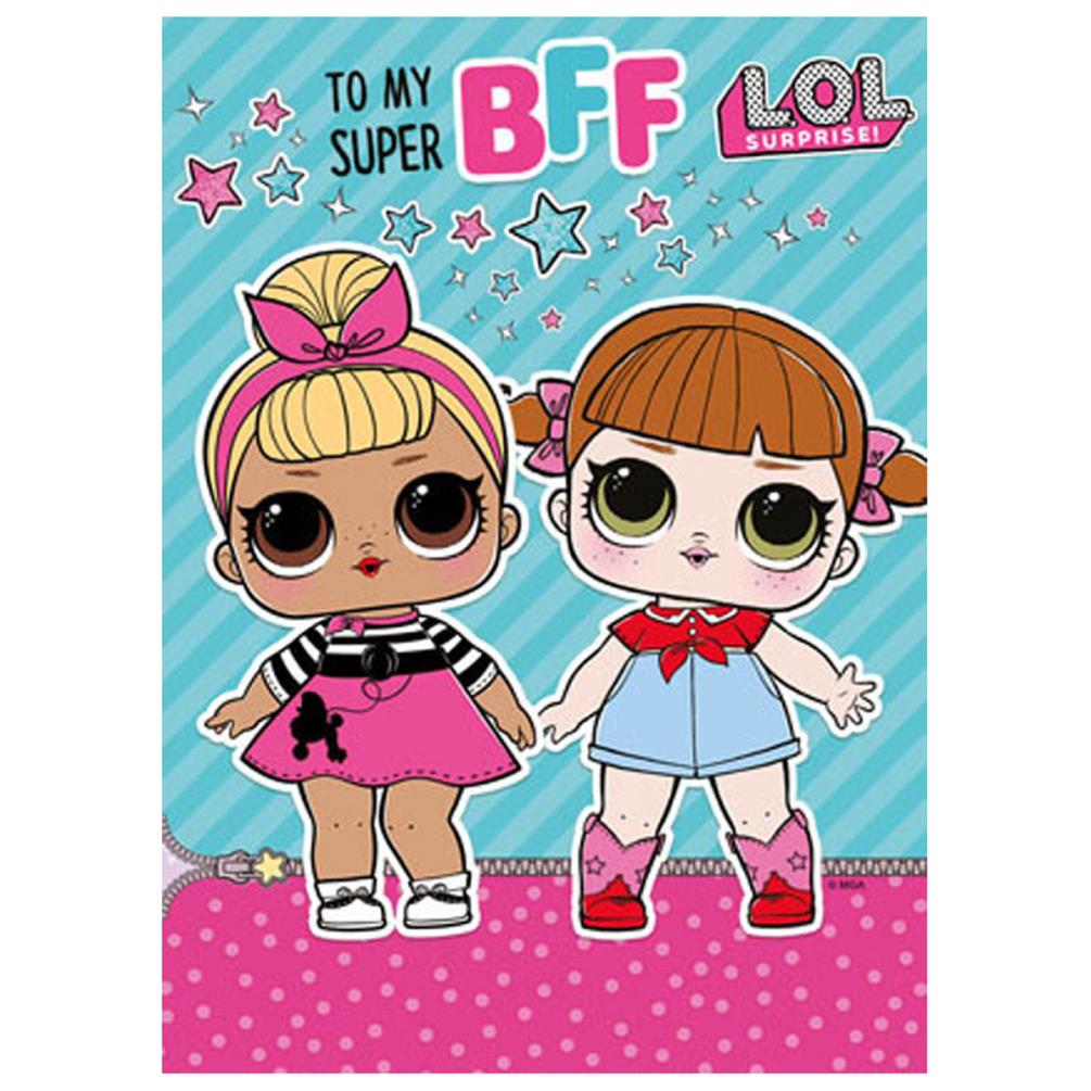 LOL Surprise BFF Best Friend Birthday Card (LO019) - Character Brands