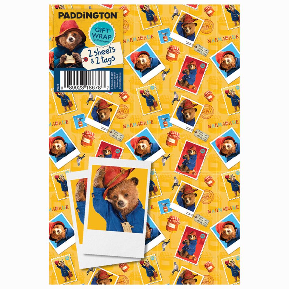 Paddington Bears 2 Meter Wrapping Paper Roll NEW 