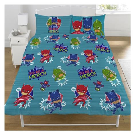 PJ Masks Be A Hero Reversible Double Duvet Cover Bed Set  £29.99