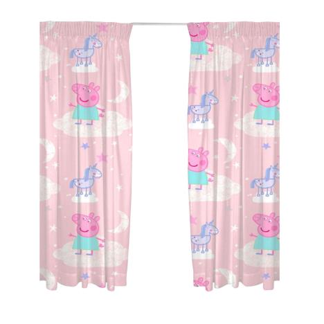 Peppa Pig Stardust Unicorn 54" Curtains  £22.99
