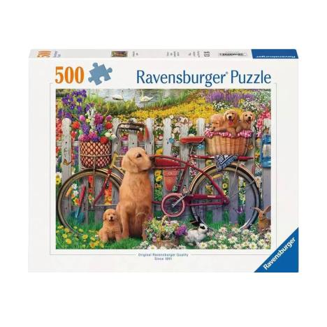 Cute Dogs in the Garden 500pc Jigsaw Puzzle   £10.99