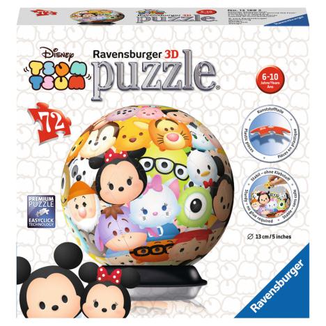 Tsum Tsum 72pc 3D Jigsaw Puzzle Ball  £10.99