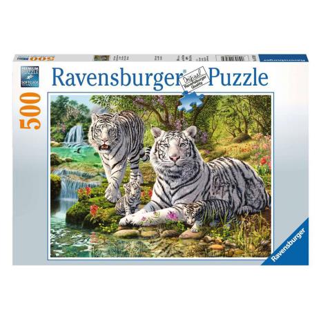 White Tigers 500pc Jigsaw Puzzle  £10.99