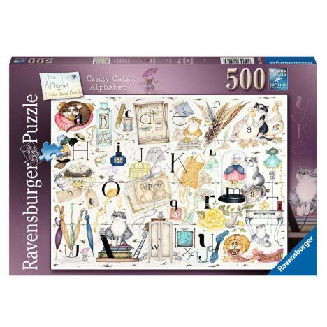 Crazy Cats Alphabet 500pc Jigsaw Puzzle  £9.99