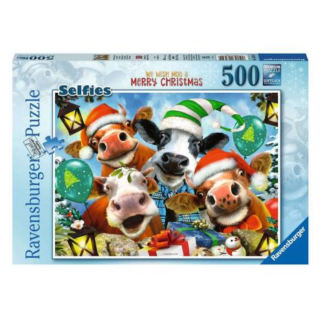 Selfies We Wish Moo a Merry Christmas 500pc Jigsaw Puzzle  £9.99