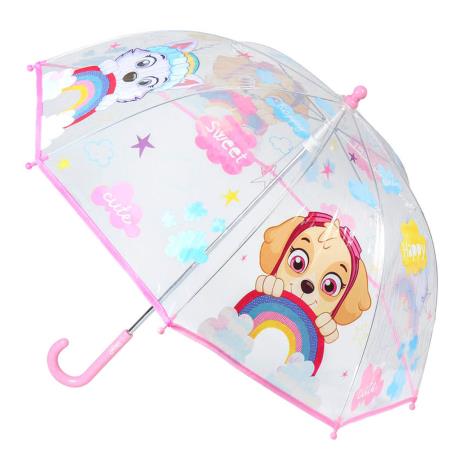 Paw Patrol Clear Pink Walking Umbrella  £9.99