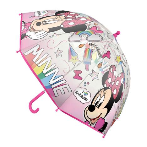 Minnie Mouse I Love Rainbows Clear Umbrella  £8.99