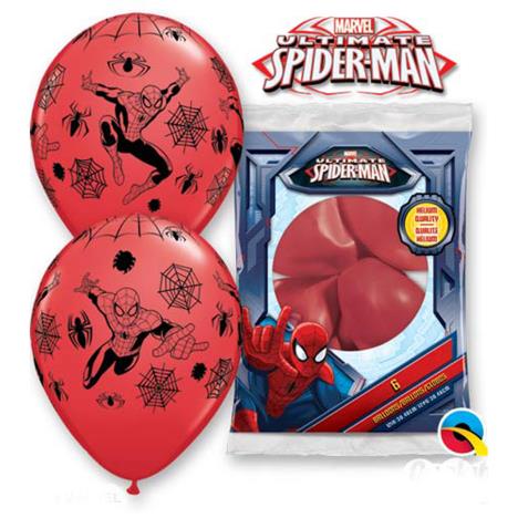 Ultimate Spiderman 12" balloons (Pack of 6)  £2.99