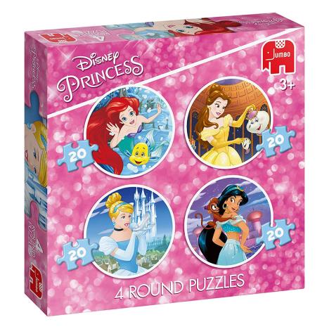 Disney Princess 4 in 1 Round Jigsaw Puzzles  £7.99