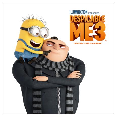 Despicable Me 3 Official 2018 Square Calendar  £4.99