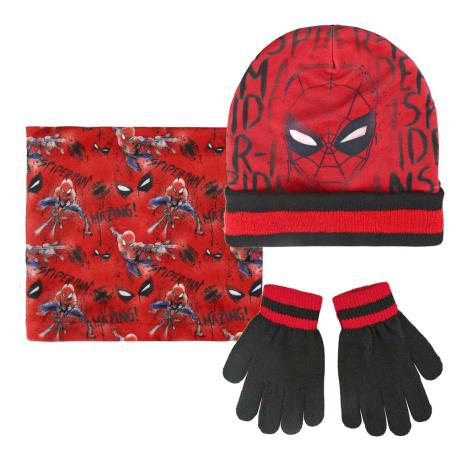 Spiderman Winter Hat Chimney Scarf & Gloves Set  £12.99