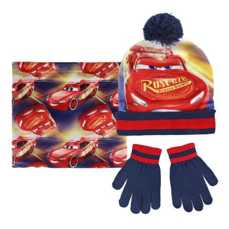 Disney Cars Bobble Hat Chimney Scarf & Gloves Set  £12.99