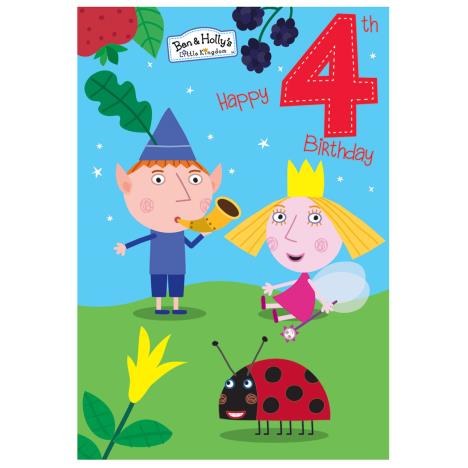 4th Birthday Ben and Hollys Little Kingdom Birthday Card  £1.89