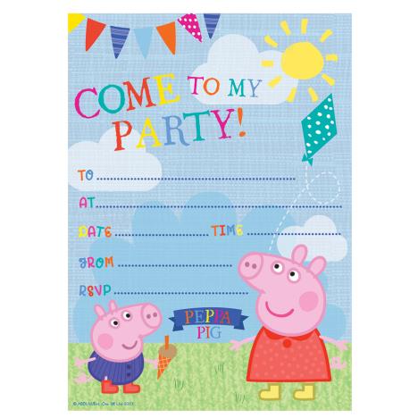 Peppa Pig Invitations with Envelopes Pack of 20  £1.99