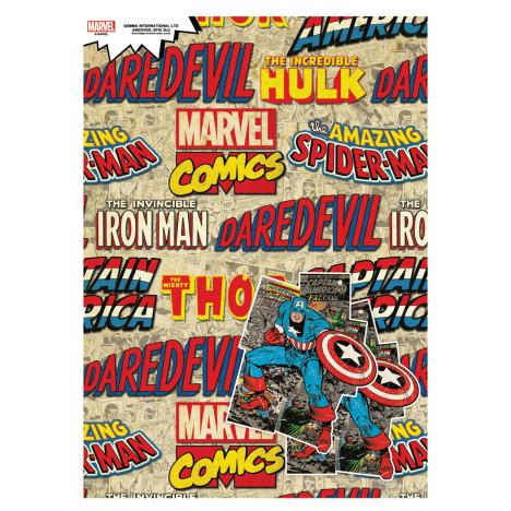Marvel Avengers Retro Gift Wrap & Tags  £0.99