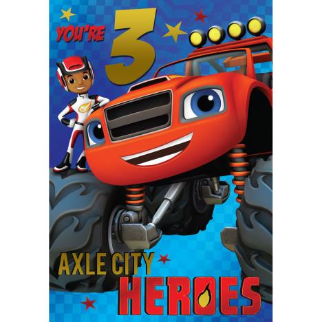 3rd Birthday Blaze & The Monster Machines Card   £1.99