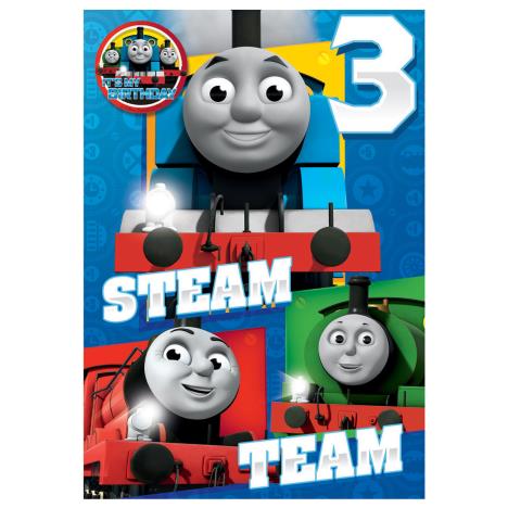 3rd Birthday Thomas & Friends Badged Birthday Card  £2.39