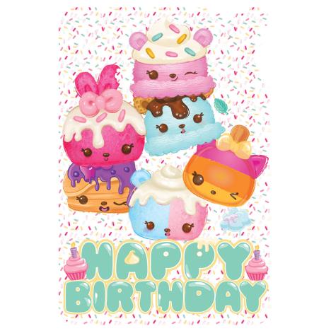 Happy Birthday Shaped Num Noms Birthday Card  £0.99