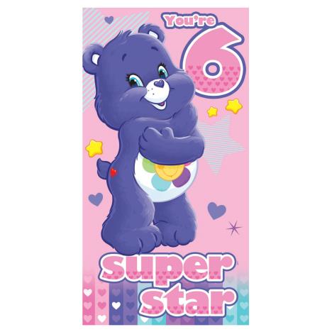 6th Birthday Care Bears Birthday Card  £1.99
