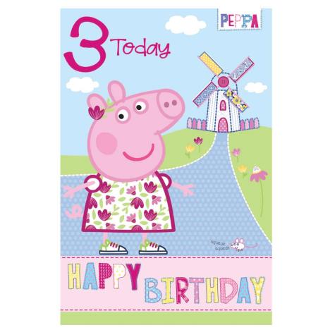 3 Today Peppa Pig Birthday Card  £1.50