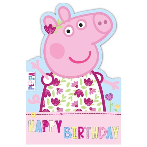 Happy Birthday Peppa Pig Shaped Birthday Card  £1.50