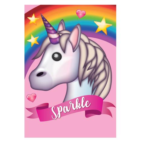 Sparkle Unicorn Emoji Birthday Card  £1.89