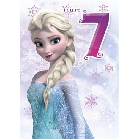 7th Birthday Elsa Disney Frozen Birthday Card  £1.85