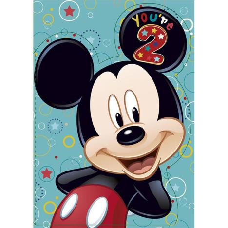 2nd Birthday Disney Mickey Mouse Birthday Card  £1.85
