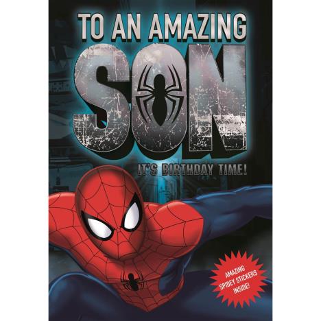Amazing Son Marvel Spiderman Birthday Card  £2.99