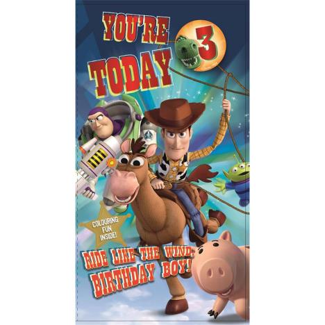 3 Today Disney Toy Story Activity Birthday Card  £2.40