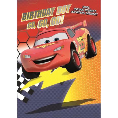 Birthday Boy Disney Cars Activity Birthday Card  £1.85