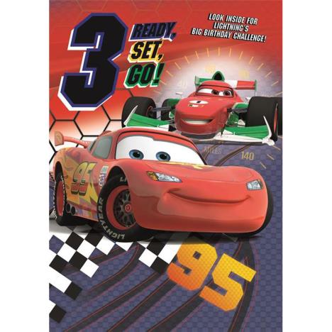 3rd Birthday Disney Cars Activity Birthday Card  £1.85