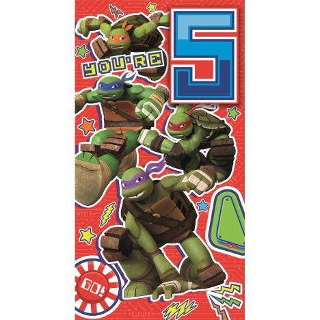 5th Birthday Teenage Mutant Ninja Turtles Birthday Card  £2.40